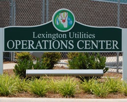 Utilities Operations Center sign