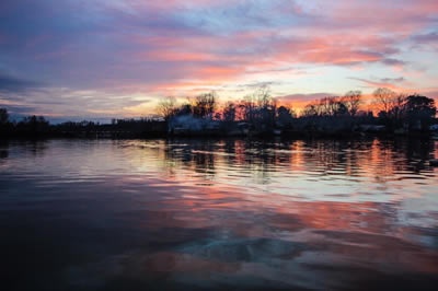 High Rock Lake at sunrise