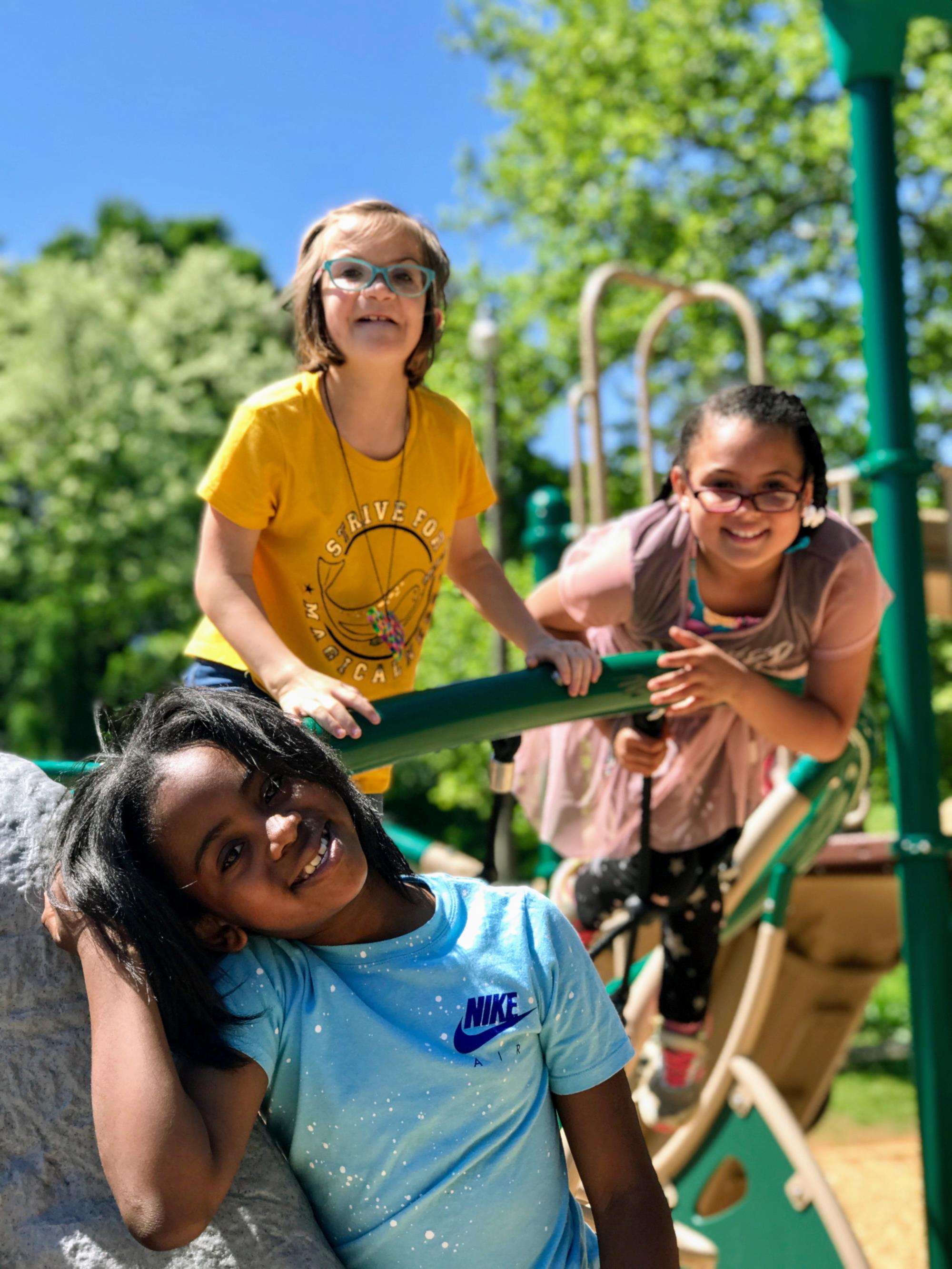 kids on playground