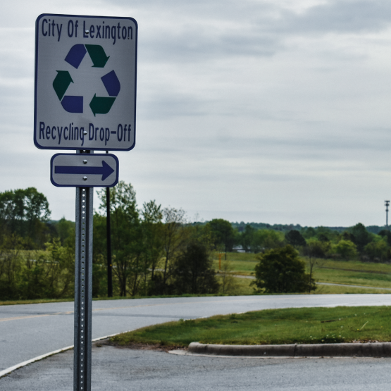 Recycling Drop Off Sign